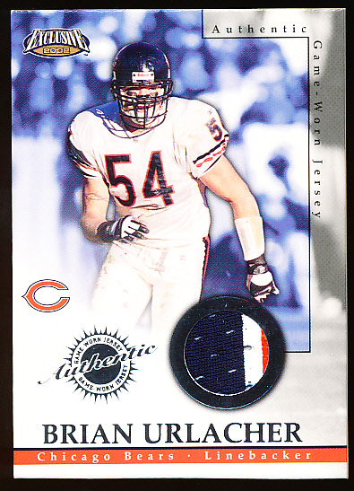 54 BRIAN URLACHER Chicago Bears NFL LB Orange Throwback Jersey