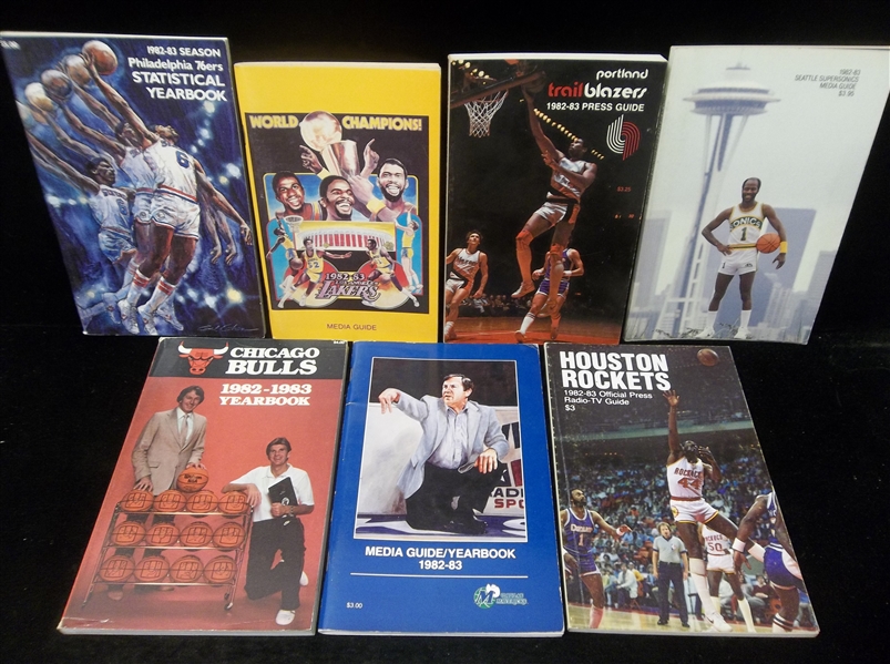 NBA Basketball Media Guides- 1982/83- 7 Diff