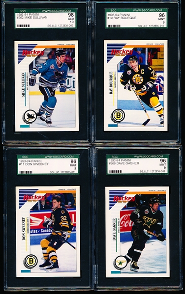 1993-94 Panini Hockey- 4 Diff SGC Graded