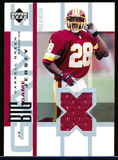 Lot Detail - 2002 Upper Deck Football- “Big Game Jersey”- #BGJ-DG Darrell  Green, Redskins