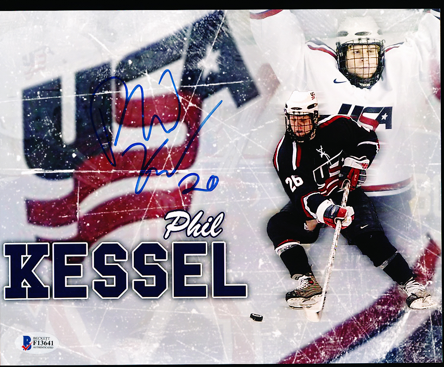 Lot Detail - Autographed Phil Kessel Team USA Color 8” x 10” Photo ...