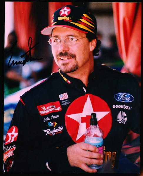 Autographed Ernie Irvan Havoline/Texaco Auto Racing Color 8” x 10” Photo