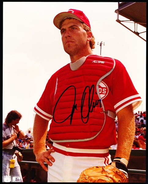 Autographed Joe Oliver Cincinnati Reds MLB Color 8” x 10” Photo