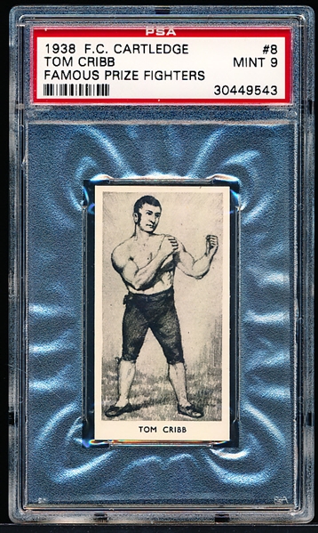 1938 F. C. Cartledge Boxing #8 Tom Cribb- PSA Graded Mint 9