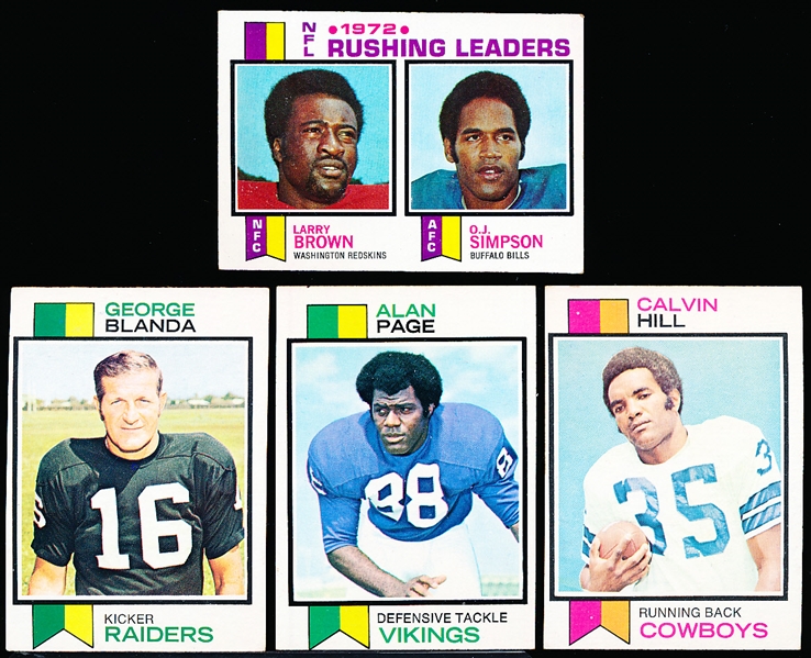 1973 Topps Football- 140 Assorted