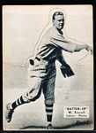 1934-36 Batter Up Bb- #12 W. Ferrell, Indians- Black & White Tone