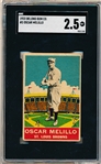 1933 DeLong Gum Co. Bb- #3 Oscar Melillo, St. Louis Browns- SGC 2.5 (Good+)