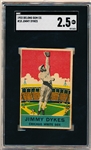 1933 DeLong Gum Co. Bb- #18 Jimmy Dykes, White Sox- SGC 2.5 (Good +)
