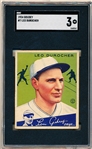 1934 Goudey Bb- #7 Leo Durocher, Cardinals- SGC 3 (Vg)