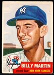 1953 Topps Bb- #86 Billy Martin, Yankees