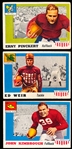 1955 Topps All-American Football- 3 Diff