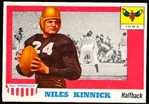 1955 Topps All-American Football- #6 Niles Kinnick, Iowa
