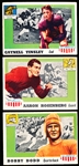 1955 Topps All-American Football- 3 Diff
