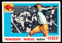 1955 Topps All-American Football- #21 Whizzer White, Princeton- Correct Back