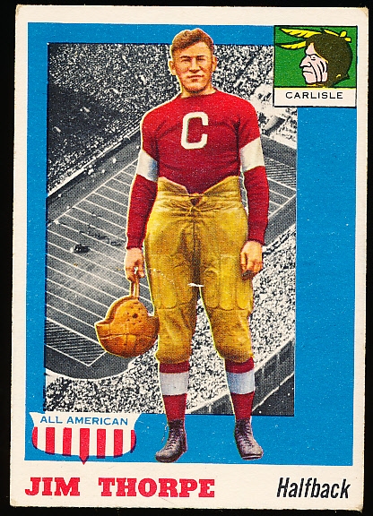 1955 Topps All-American Football- #37 Jim Thorpe, Carlisle