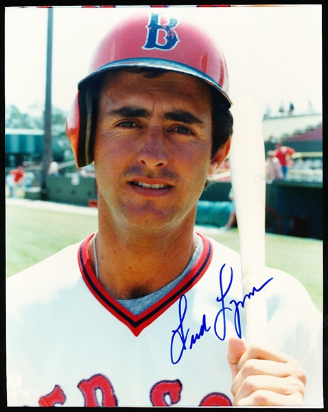 Autographed Fred Lynn Boston Red Sox MLB Color 8” x 10” Photo