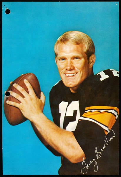 1972? Terry Bradshaw Dexter Press Pittsburgh Steelers NFL 6” x 9” Giant Postcard