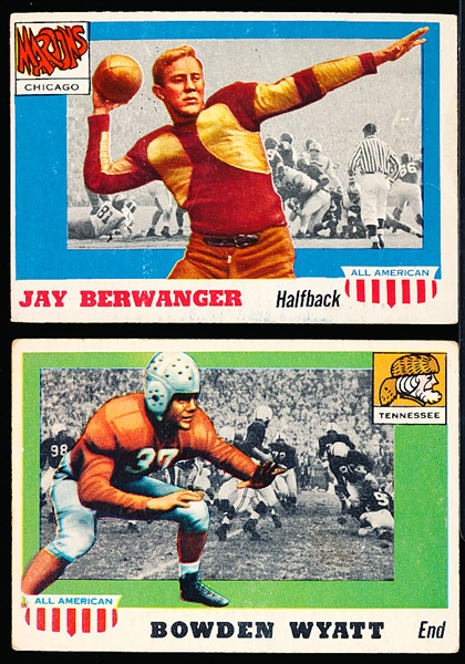 1955 Topps All American Fb- 2 Diff