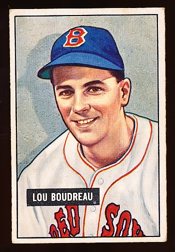 Lot Detail - 1951 Bowman Bb- #62 Lou Boudreau, Red Sox