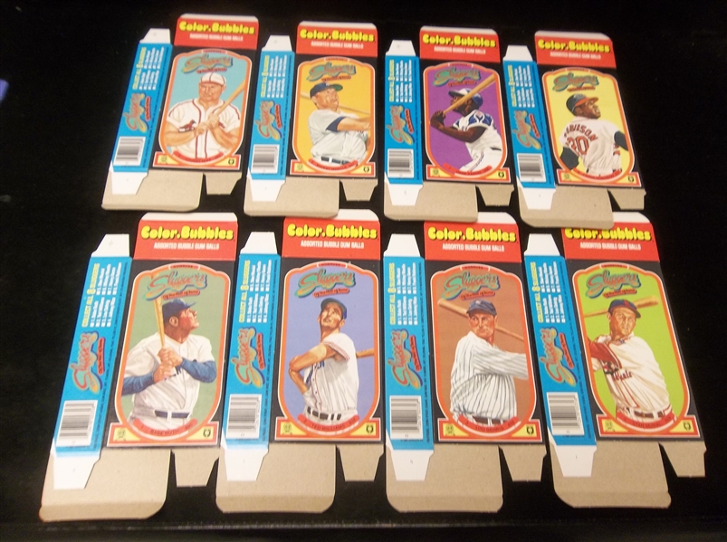 1985 Donruss “Sluggers of the Hall of Fame” Complete Folded-Down Box Set of 8