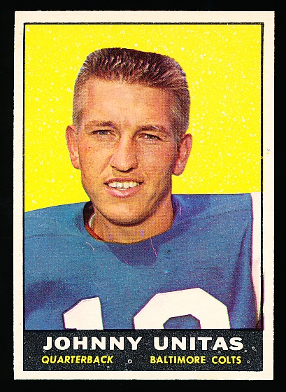 1961 Topps Fb- #1 John Unitas, Colts