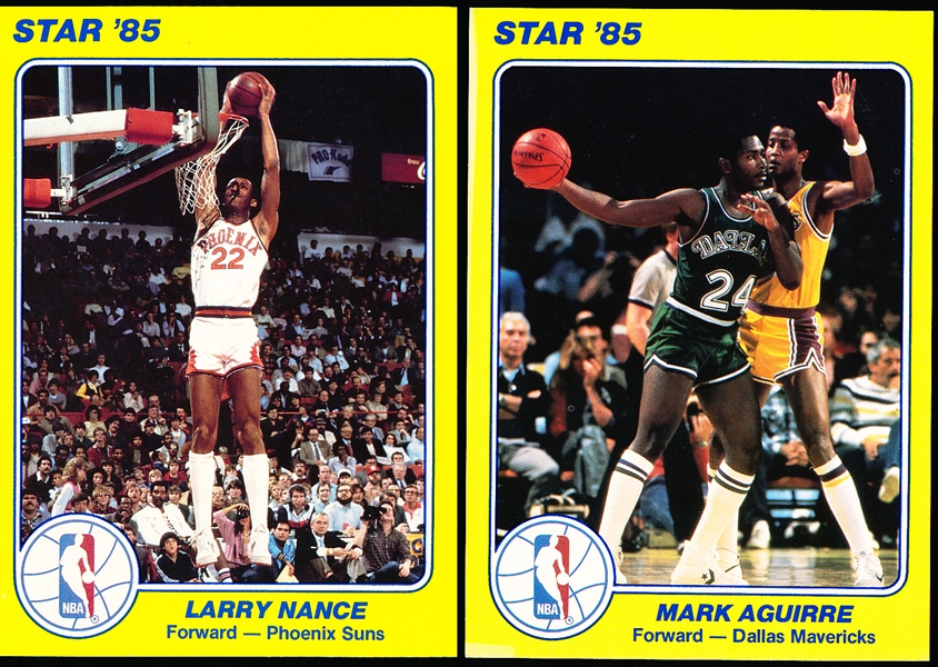 1985 Star Co. Basketball- “NBA Court Kings” 5 x 7 Cards- Series #1- 67 Asst