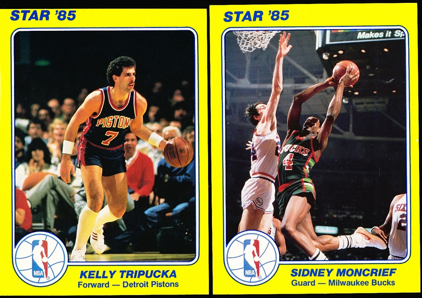 1985 Star Co. Basketball- “NBA Court Kings” 5 x 7 Cards- Series #1- 84 Asst