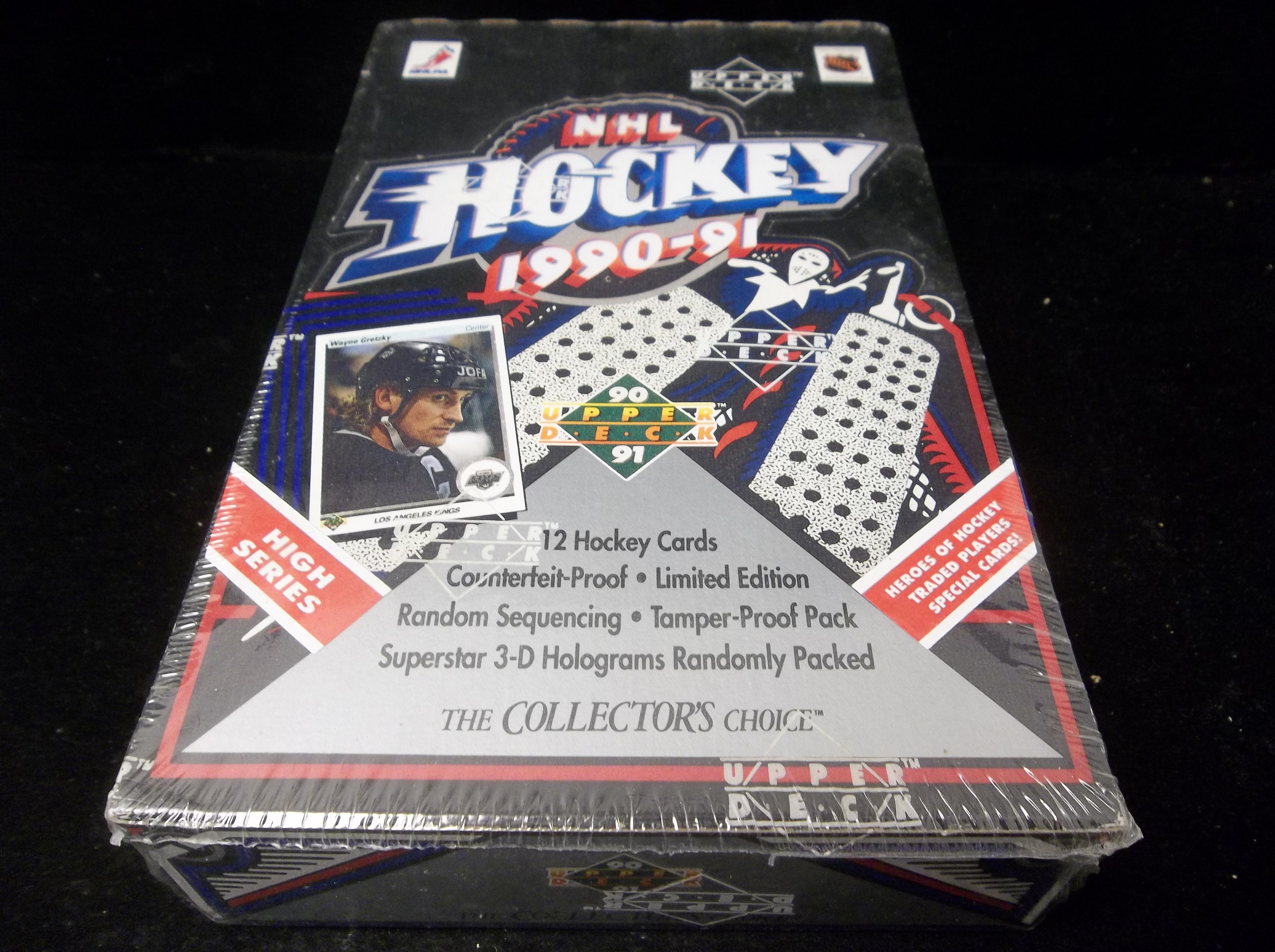 Lot Detail - 1990-91 Upper Deck Hockey- One Unopened High Series Wax Box