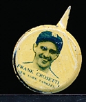 1938 Our National Game Pin- No Paper Backing Card- Frank Crosetti, Yankees
