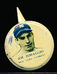 1938 Our National Game Pin- No Paper Backing Card- Joe DiMaggio, Yankees