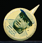 1938 Our National Game Pin- No Paper Backing Card- Jimmy Foxx, Boston Red Sox