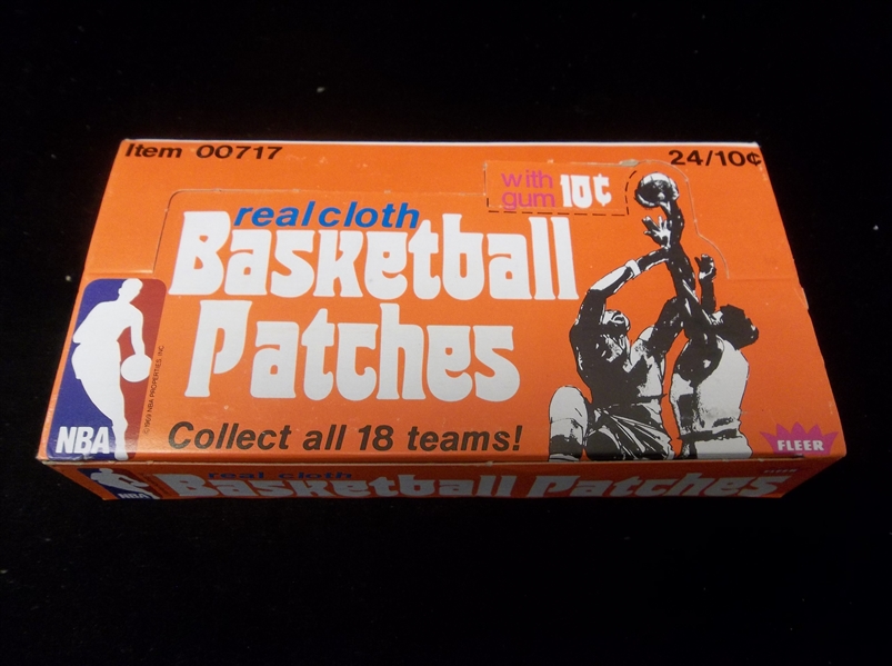 1974-75 Fleer Real Cloth Basketball Patches- 1 Unopened Wax Box