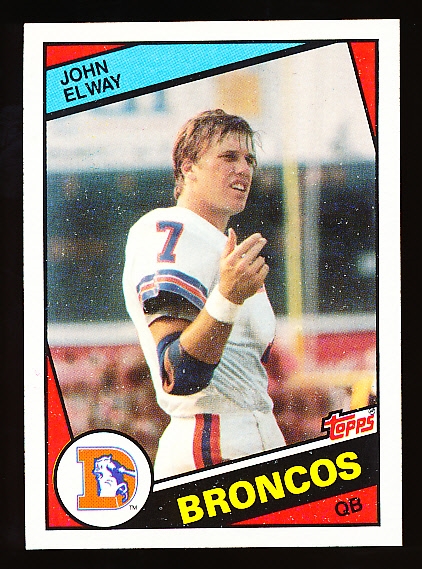 1984 Topps Ftbl.- #63 John Elway RC, Broncos