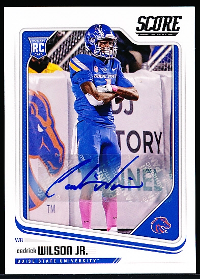 Lot Detail - 2018 Score Football- #418 Cedrick Wilson Jr. AU RC, Boise St./  Cowboys