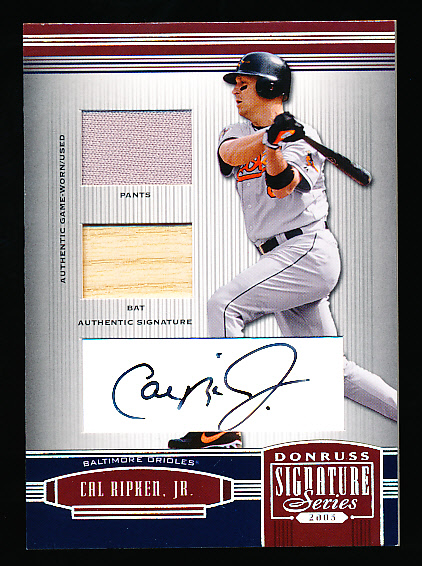 Lot Detail - 2005 Donruss Signature Bb- “Autograph Material Jersey