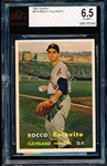1957 Topps Baseball- #212 Rocky Colavito RC- Beckett 6.5 (Ex-Mt+)
