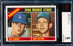 1966 Topps Baseball- #288 Don Sutton Rookie- Beckett 6 Ex-Mt