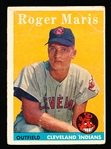 1958 Topps Baseball- #47 Roger Maris, Cleveland- Rookie!