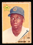 1962 Topps Baseball- #387 Lou Brock, Cardinals- Rookie!
