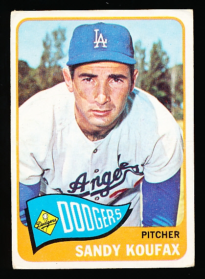 1965 Topps Baseball- #300 Sandy Koufax, Dodgers
