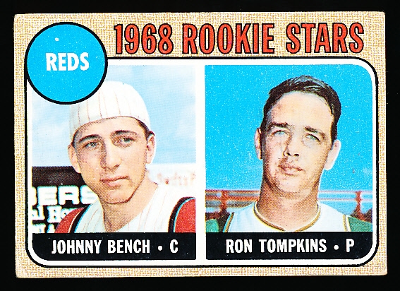 1968 Topps Baseball- #247 Johnny Bench Rookie