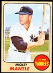 1968 Topps Baseball- #280 Mickey Mantle, Yankees