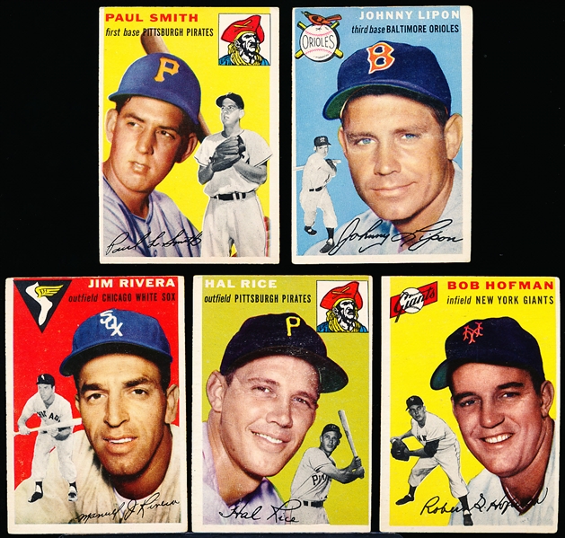 1954 Topps Bb- 5 Diff