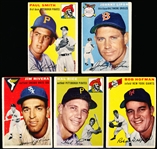1954 Topps Bb- 5 Diff