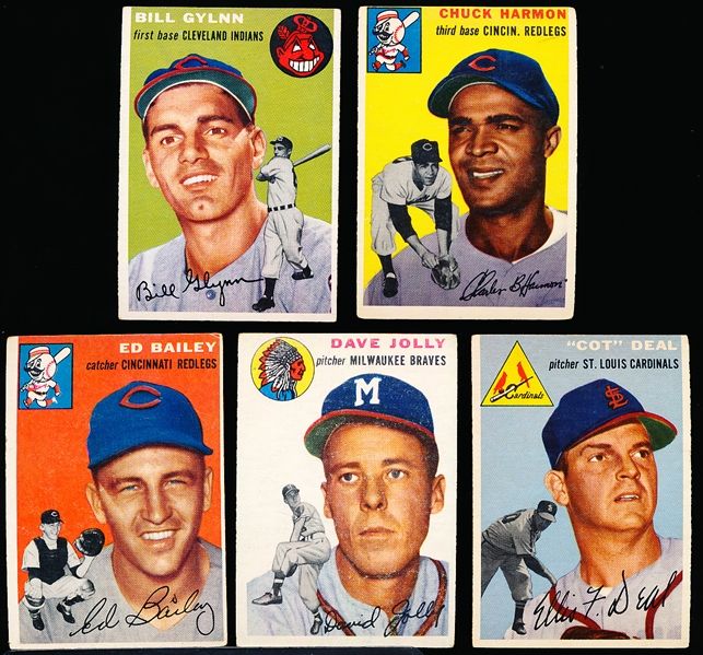 1954 Topps Bb- 5 Diff
