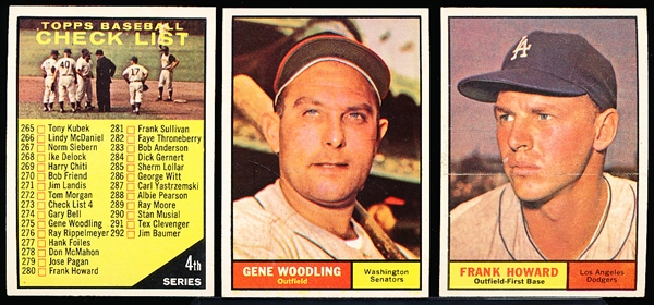 1961 Topps Bb- 20 Diff