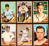 1962 Topps Bb- 6 Diff
