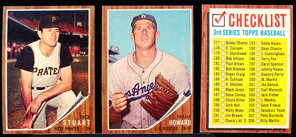 1962 Topps Bb- 25 Diff