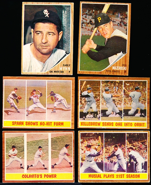 1962 Topps Bb- 6 Diff
