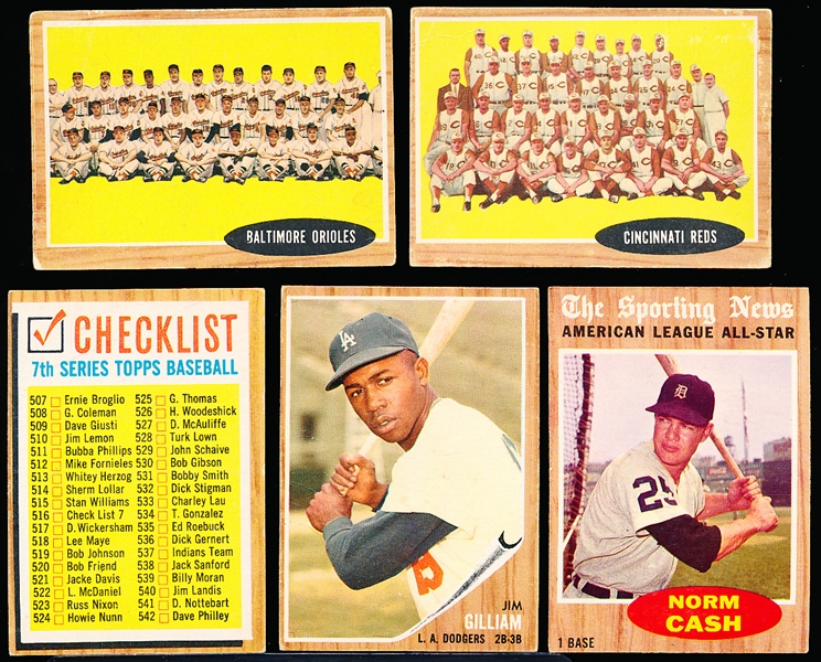 1962 Topps Bb- 45 Diff